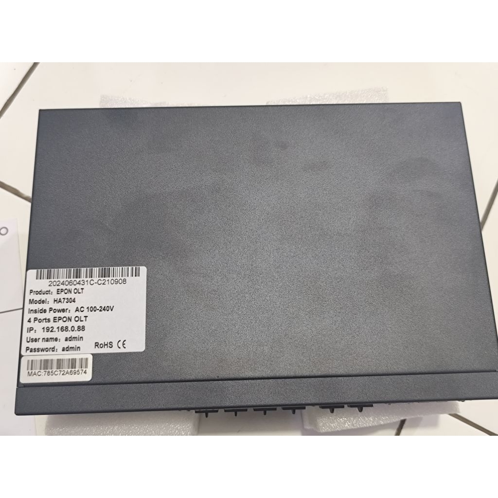 OLT HA7304 Hioso 4 Port EPON dengan Kemampuan Hingga 256 ONU
