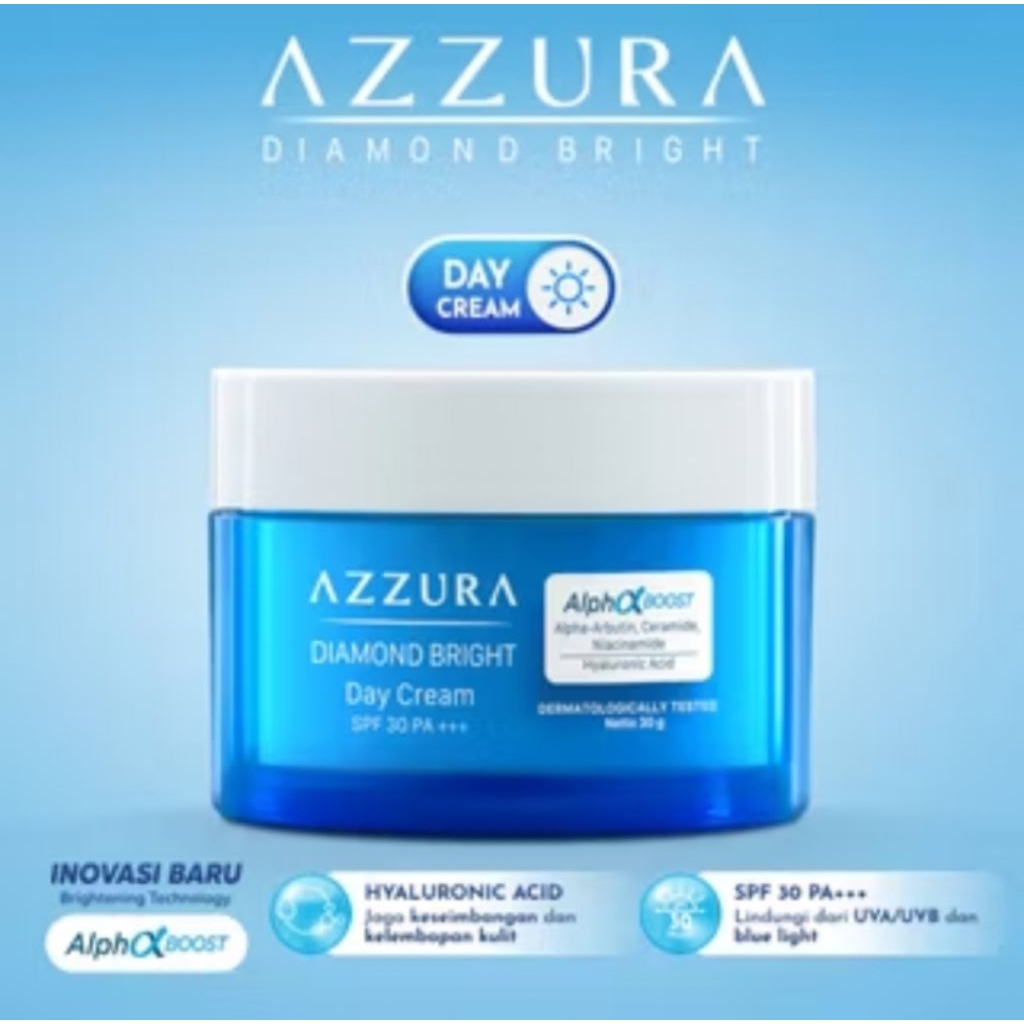 AZZURA diamond bright DAY CREAM the real glass skin look