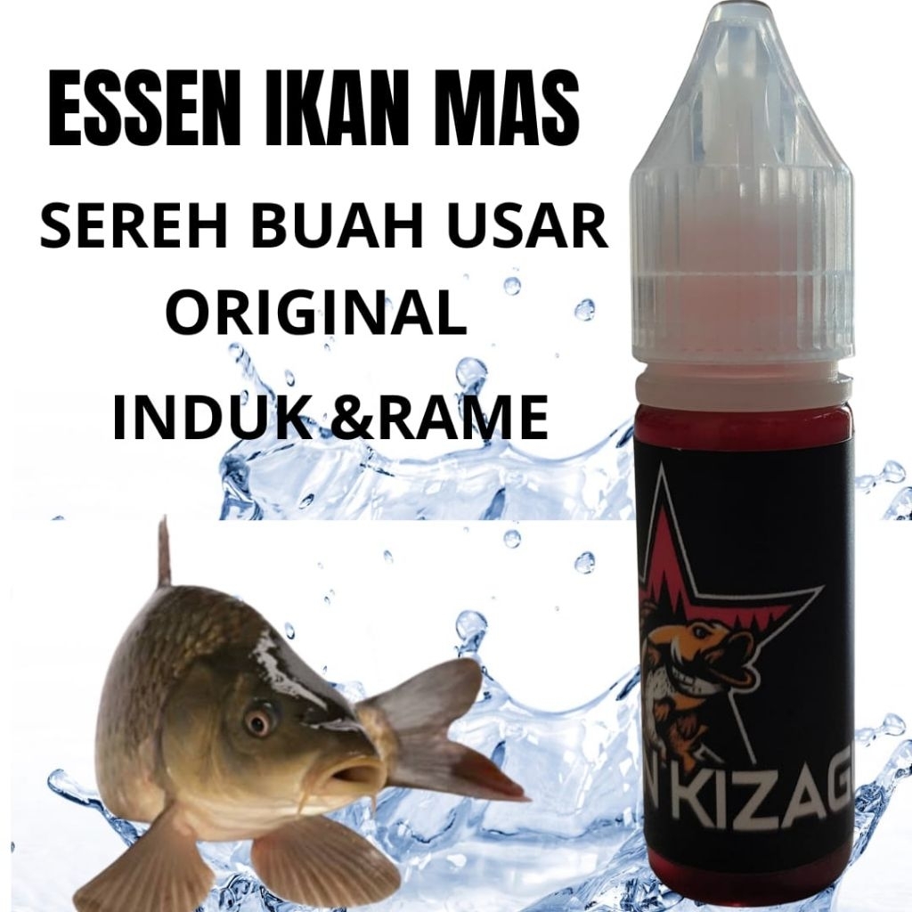 Essen ikan mas sereh buah usar original Essen Aroma sereh buah usar cepat strike 15ml