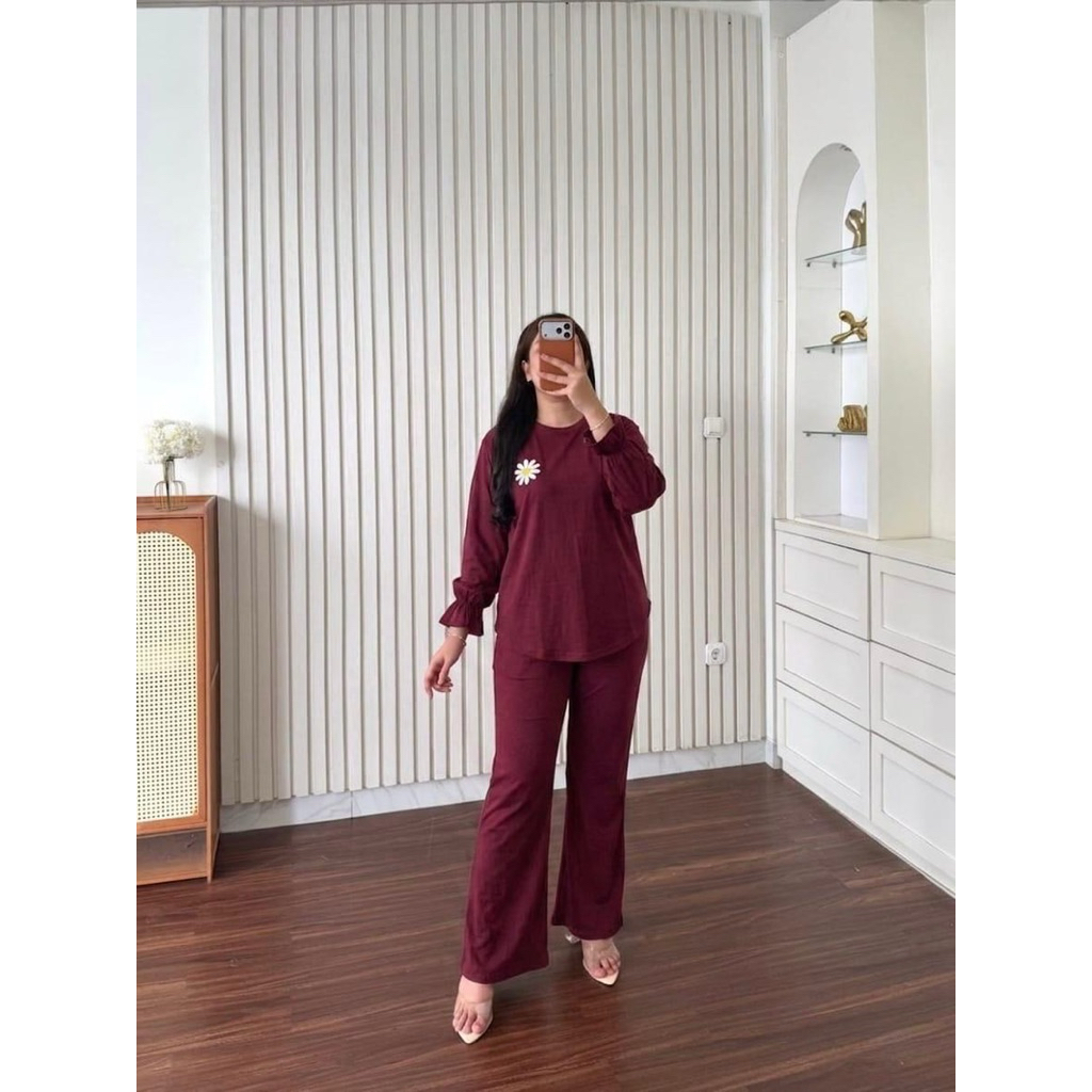 CP PANJANG ONE SET ANNISA FASHION KNITE PREMIUM//KATUN PREMIUM