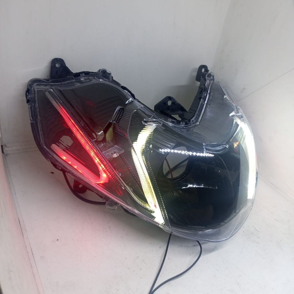 LAMPU DEPAN MIO M3 LAMPU H4 CUSTOM ALIS