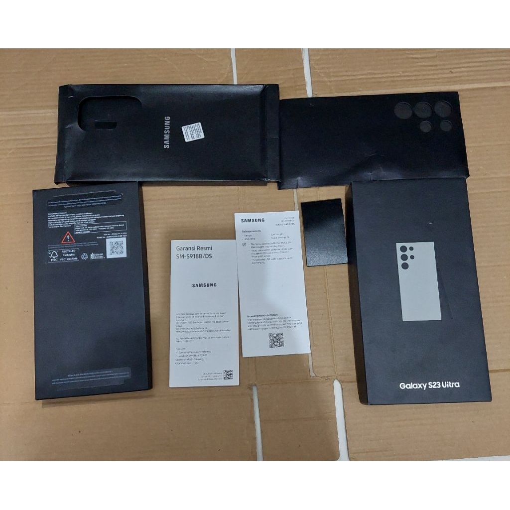 DUS BOX SAMSUNG BEKAS S23 ULTRA CREAM ORI COPOTAN