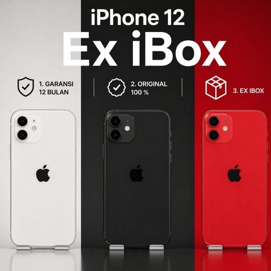 iPhone 12 Ex iBox | Second Like New | Original 100% | Garansi 12 Bulan