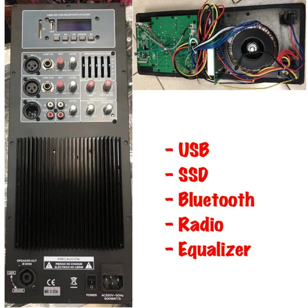 Kit Aktif Elektronik Kit Ampli Monitor Aktif Speaker 38x16 dan 40x16 Audio Seven HA600 HA-600 Origin