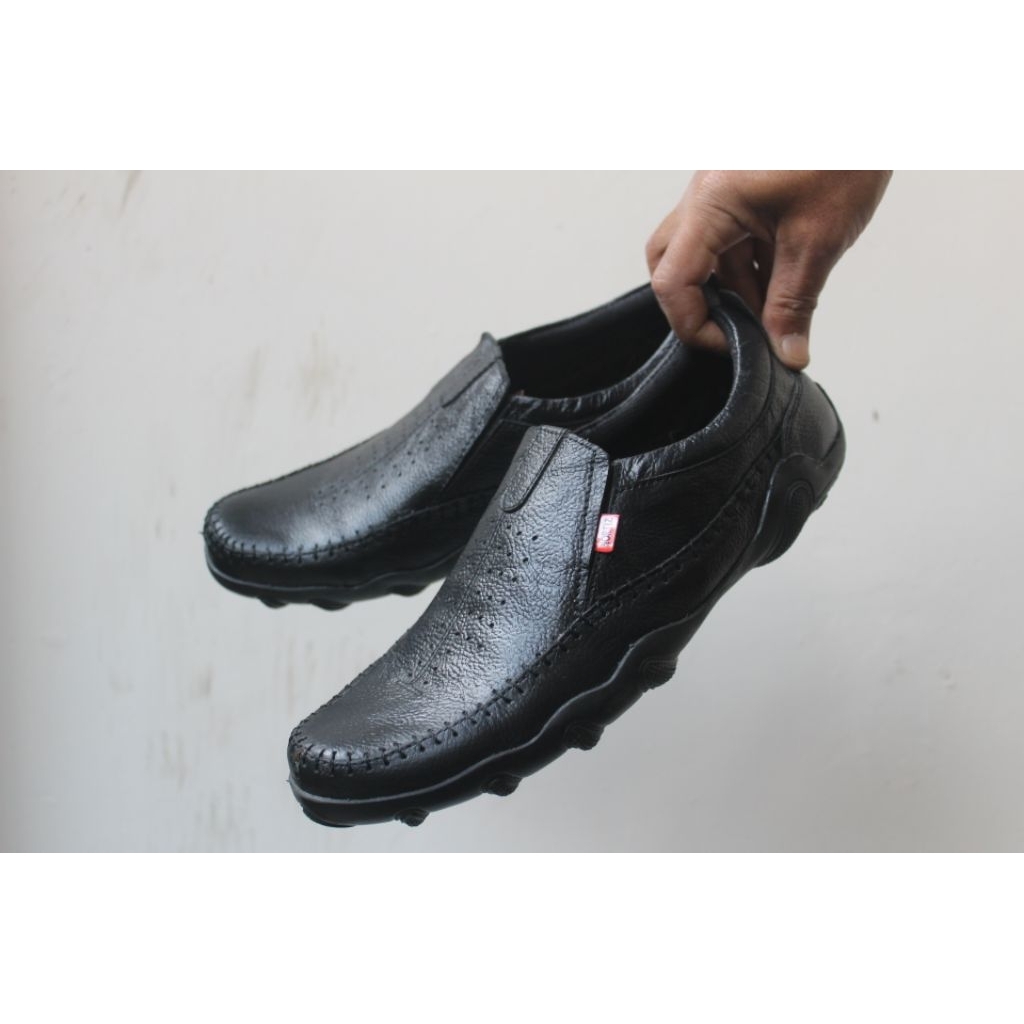 Sepatu Pansus Pria || Sepatu Slip On Pria Kasual Slop Kulit Santai Nyaman Ringan Trendy