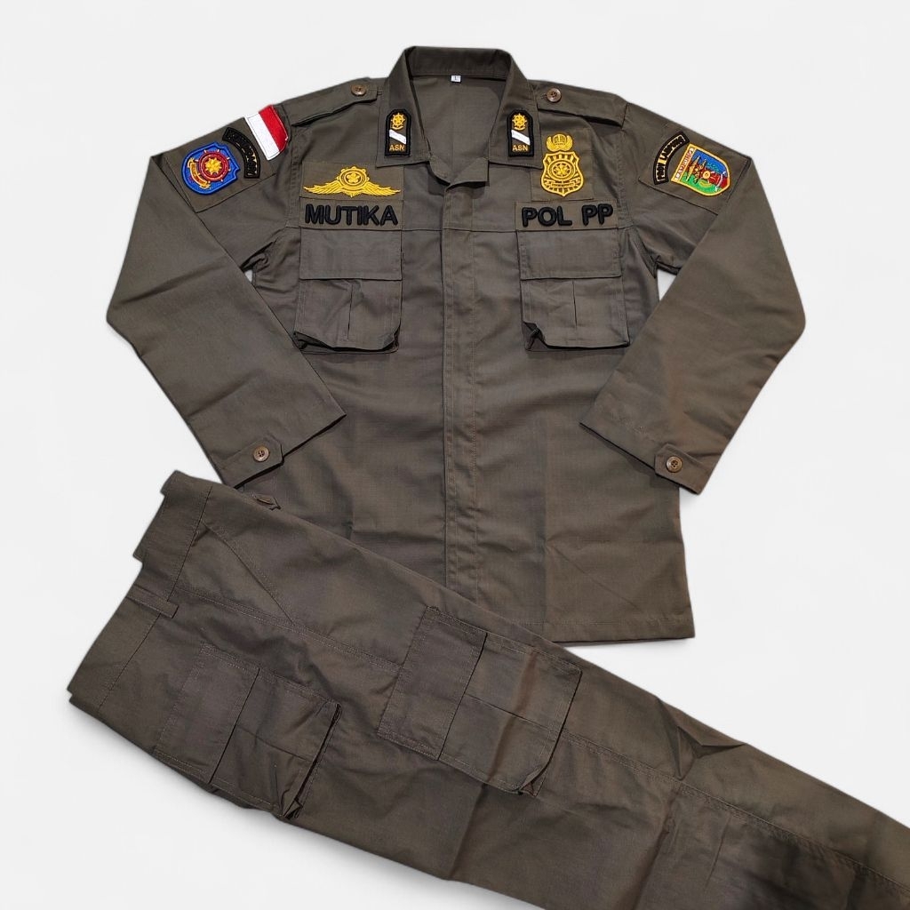 PDL SATPOL PP SETELAN LENGKAP BAJU + CELANA