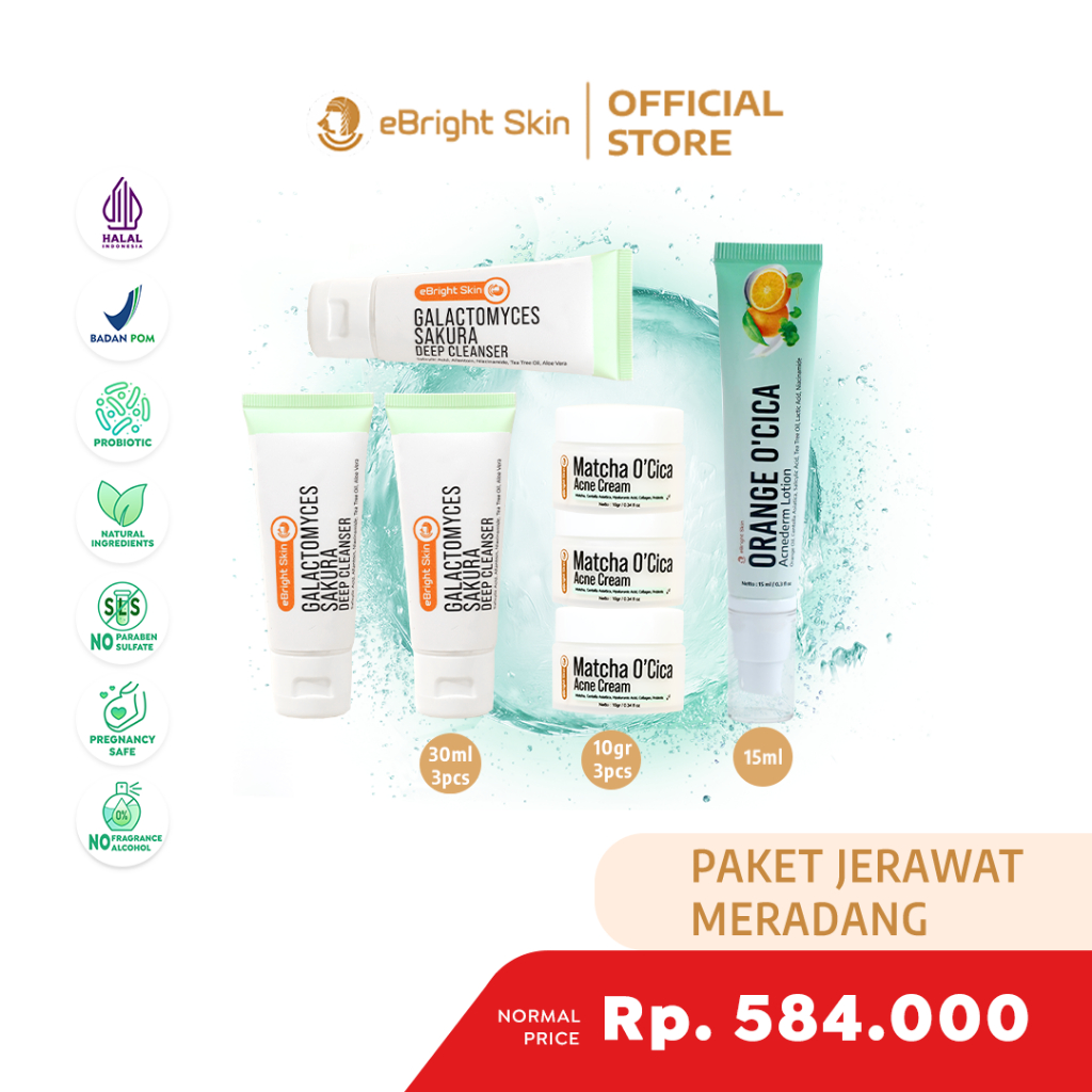 eBright Skin Paket Jerawat Meradang - Acne Inflamed Ultimate