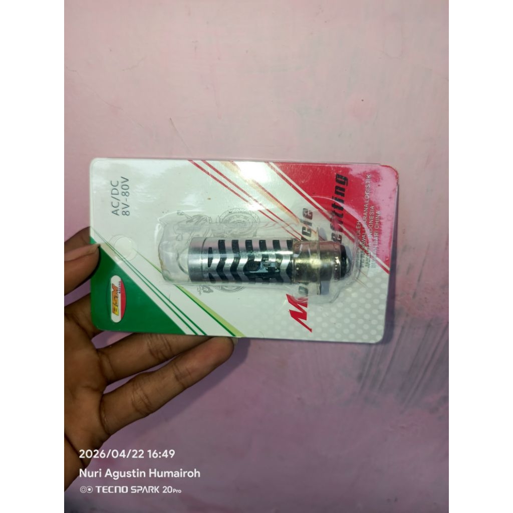 Lampu LED H6 Laser Motor Matic Bebek - 2 Warna, AC/DC, 15 Watt