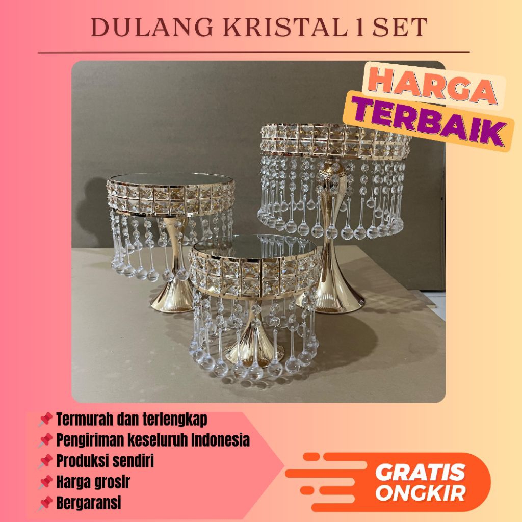 DULANG KRISTAL SATUAN | DULANG SESERAHAN DAN HANTARAN