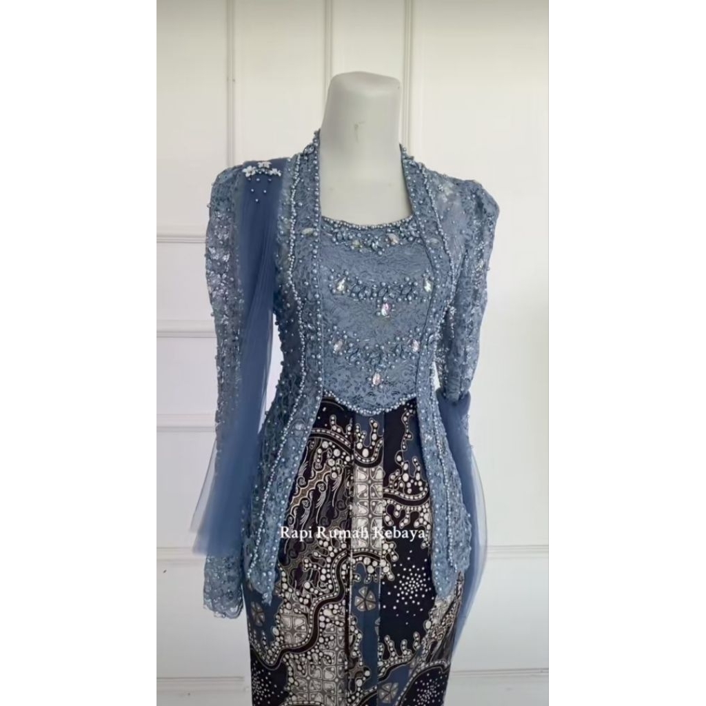 Kebaya KUTUBARU DEWITRI Non Hijab //Kebaya Wisuda// Kebaya Lamaran
