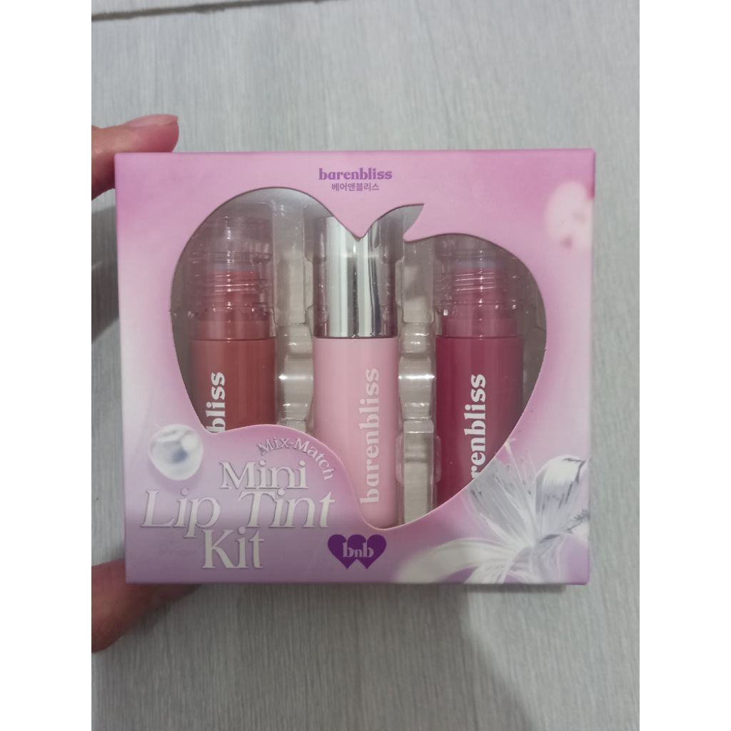 NEW SEGEL MINI LIP TINT KIT BARENBLISS 3 SHADES 3 PRODUK