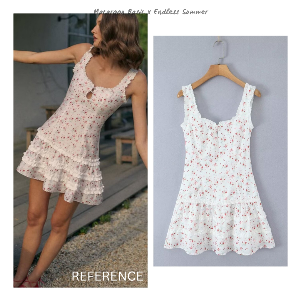 Summer Dress - White Summer Flower Dress - Sexy Summer Mini Dress Wanita