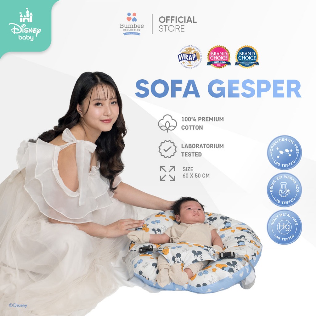 Bumbee Collection - Sofa Bayi Reguler Gesper Sofa Nyaman dengan Safety Belt Multifungsi Ready Stock