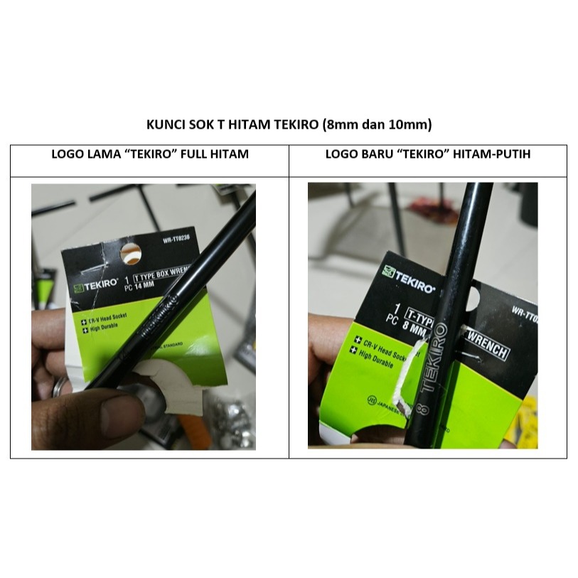 Kunci T Kunci Sock T Hitam Tekiro 8 Mm / Kunci Sok Hitam Tekiro 8 Mm