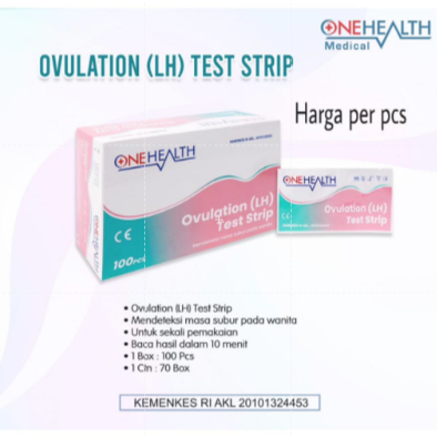 (MUTIARA ALKES) Strip Test Masa Subur Wanita / OVULATION (LH) TEST STRIP Onehealth