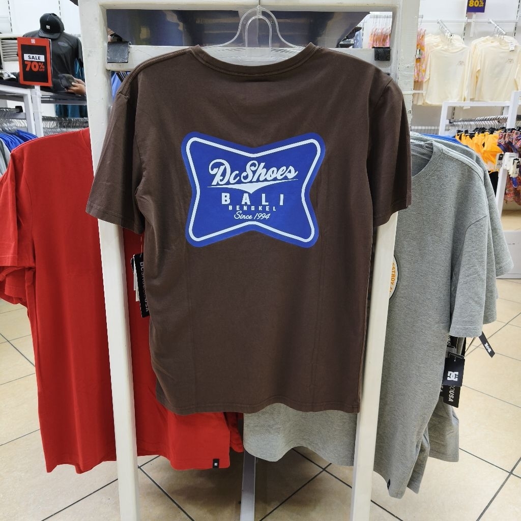 Kaos DC Shoes Brewsky Tee Chocolate Brown Original