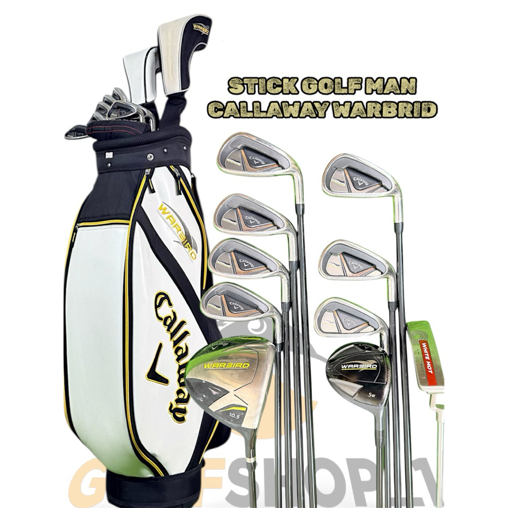 Set Stik Golf Bekas Lengkap dengan Tas untuk Pemain Reguler