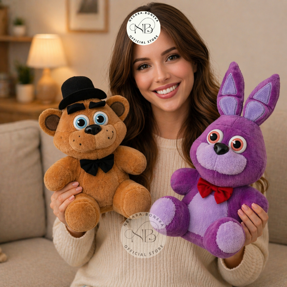 Boneka Freddy's FNAF Mainan Five Night At Freddy Security Breach Bahan Plush