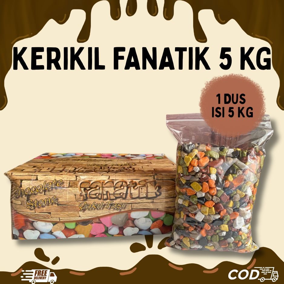 COKLAT KERIKIL FANATIK 5 KG COKLAT KERIKIL ARAB COKLAT BARU KERIKIL PREMIUM COKLAT KERIKIL TURKI COK