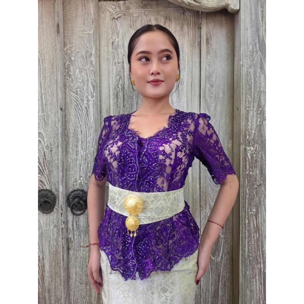 kebaya Payet Premium lengan Pendek / kebaya kondangan / Kebaya bali / asyuka kebaya