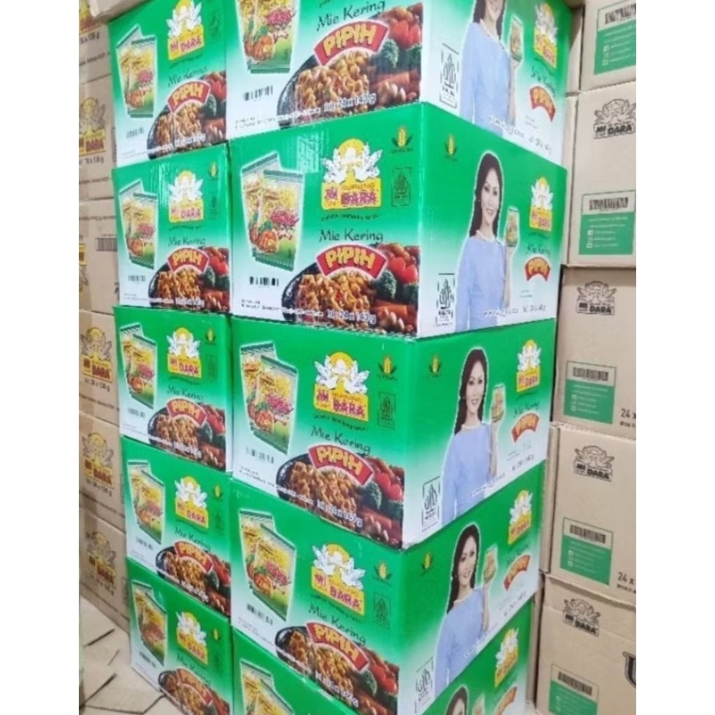 1 Dus Mie Burung Dara Pipih isi 24pcs