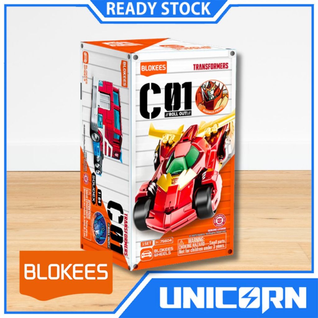 Blokees Wheels Transformers C01 Auto Prime Blind Box Optimus Prime Optimus Prime Hologram Edition Ro