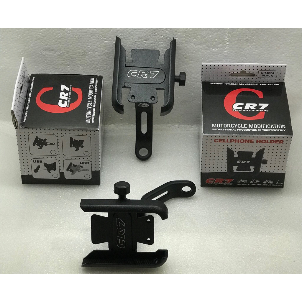 Phone Holder / Holder HP (Penyangga HP, dudukan HP , Stand HP, Pegangan HP) pada dudukan Spion Motor