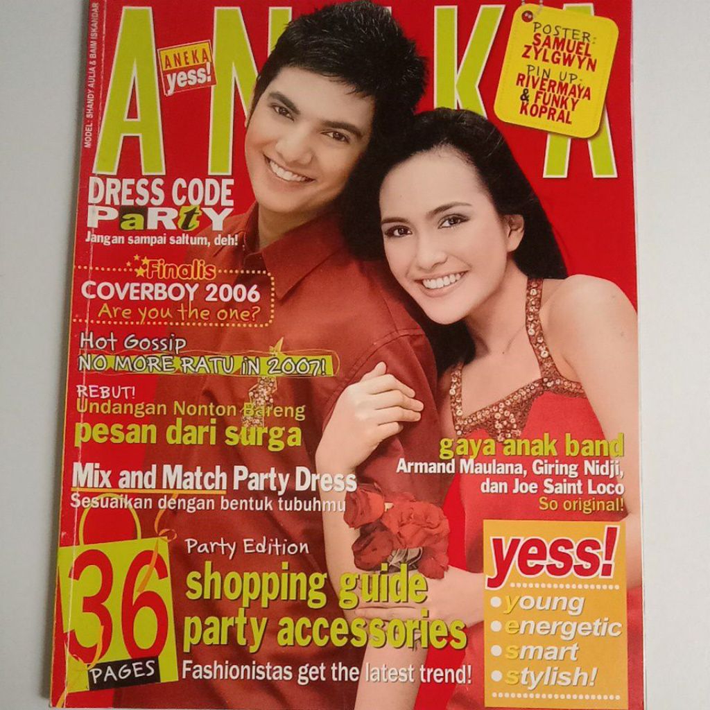 Majalah Aneka Tahun 2006 Cover Baim Iskandar (Coboy Favorit'2004)