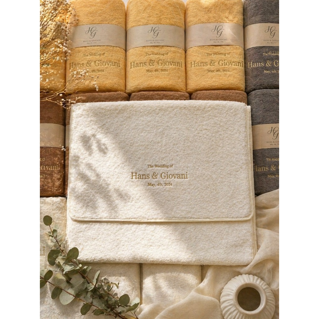 WECRAFTSOUVENIR - Souvenir Handuk Bordir /Souvenir Handuk Bordir Nama Logo /Handuk Bordir