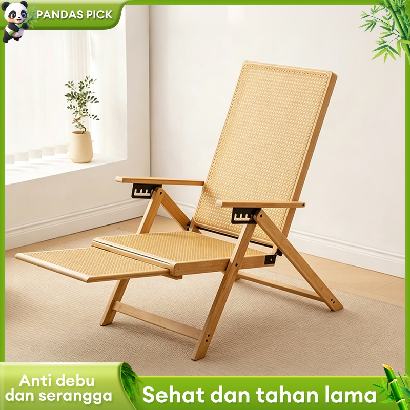 Kursi Santai Rotan Coklat Kursi Santai Rotan Lipat Kursi Santai Luar Ruangan Kursi Pantai