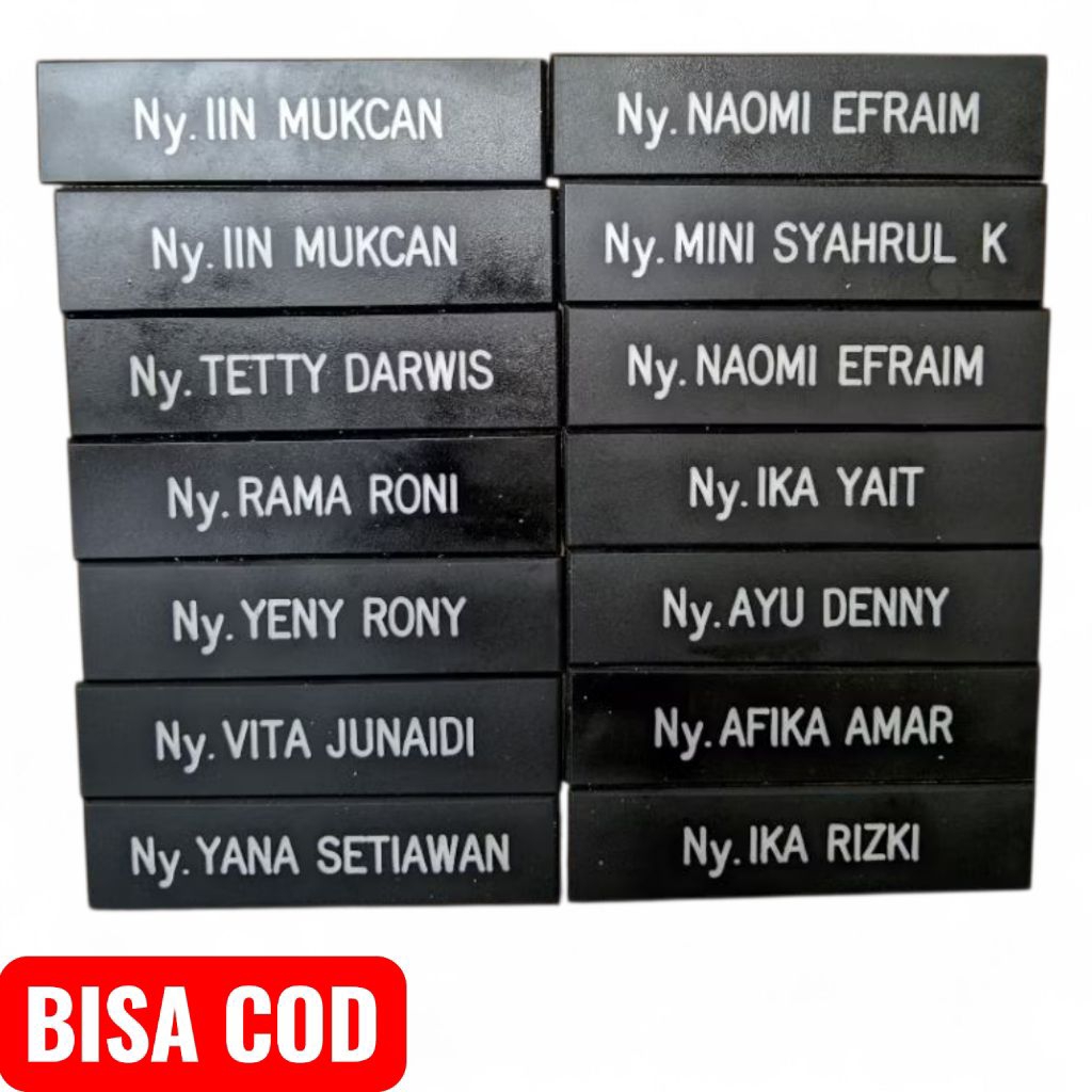 Papan Nama Persit , Nama dada Persit , Name tag persit