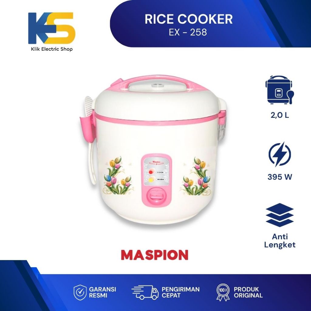 K.E.S - Maspion Rice Cooker Magic Com 2 Liter EX 258