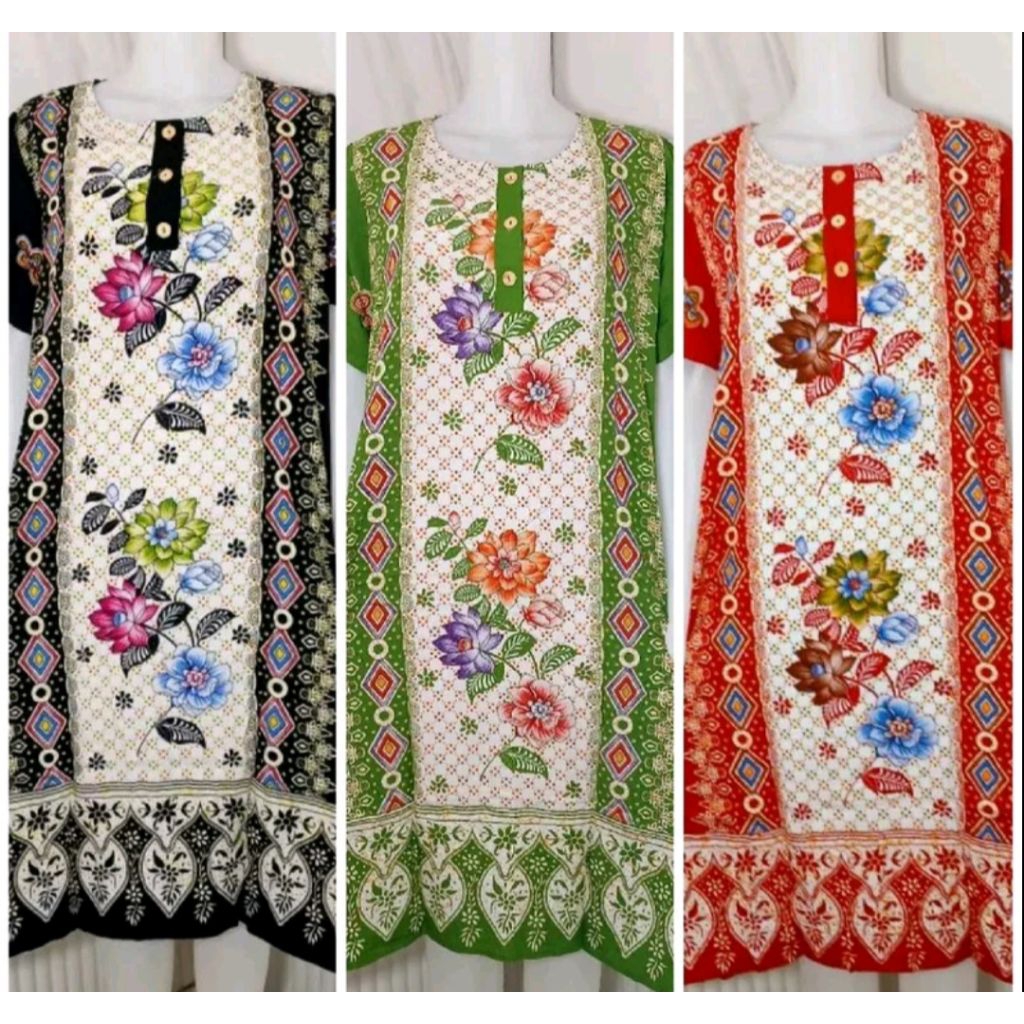 Daster Hengky Motif Bangkok LD 130 Baju tidur wanita