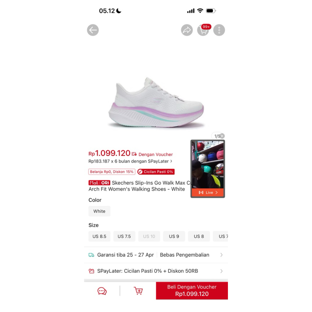 skechers slips on max cushion 2