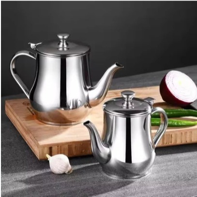 Ketel Minyak, Ketel Air, Ketel Kopi, Ketel Teh, Ketel Stainless Steel 1400ml, Ketel Serbaguna untuk 