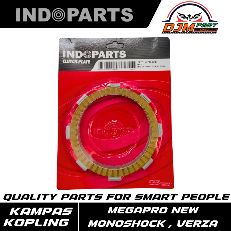 INDOPARTS Kampas Kopling megapro New Monoshock Verza Original 22201-KPM-850