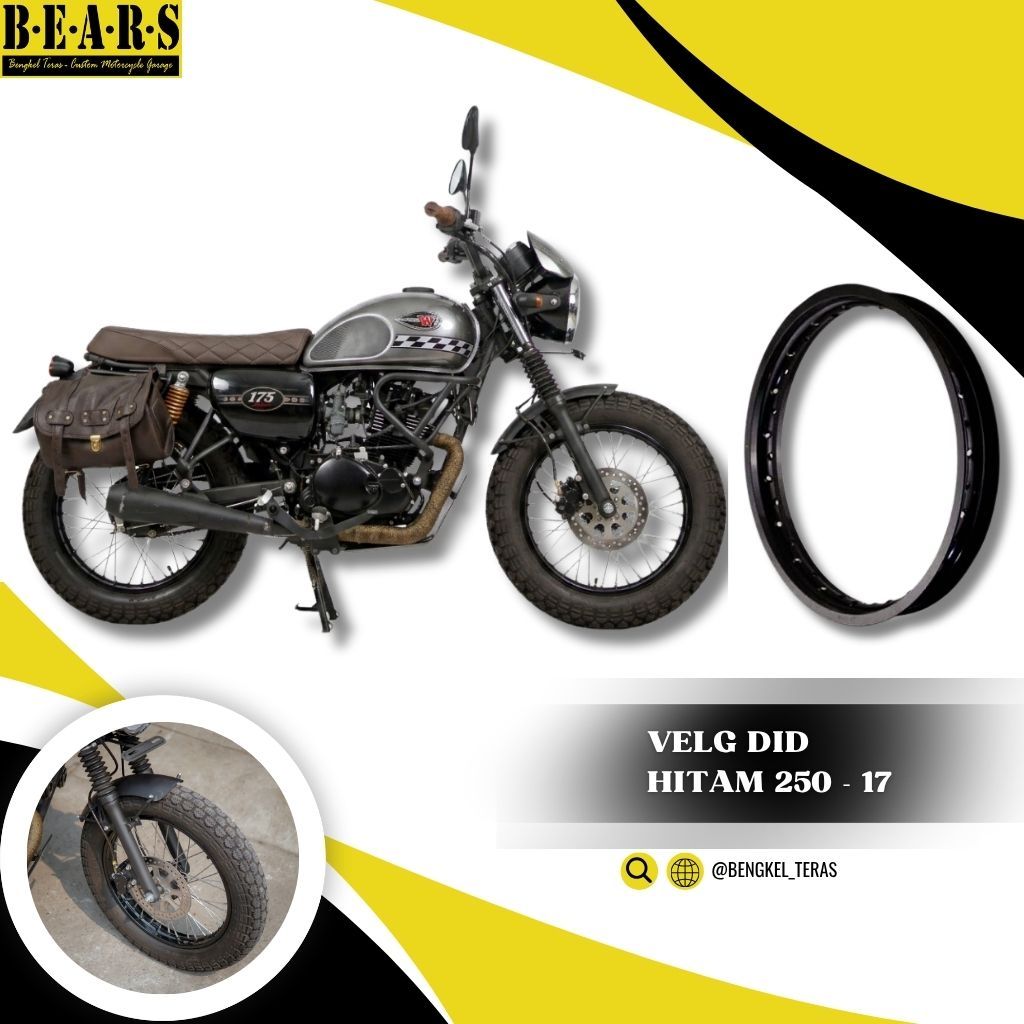 Velg DID Hitam 250 -17