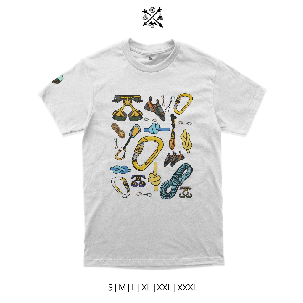 Kaos climbing kaos outdoor climbing panjat tebing combed 24s