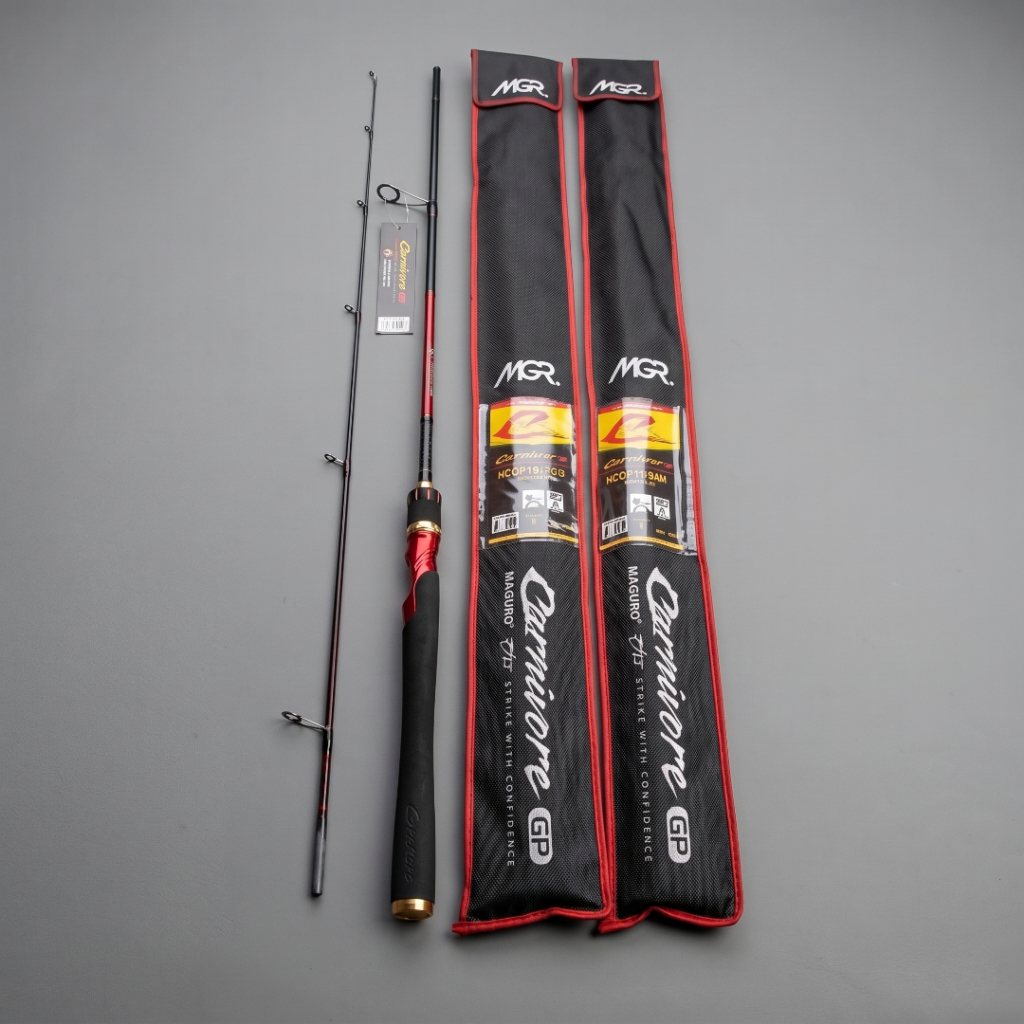 Joran Maguro Carnivore GP 180 Spinning Carbon Rod - Cincin Fuji Guide - Joran Pancing Galatama Galap