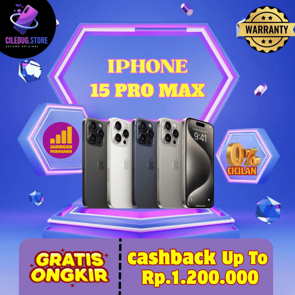 IPhone 15 Pro Max ex iBox IMEI Permanen Original Second IP 15 PM FULLSET 128GB 256GB 512GB 1TB