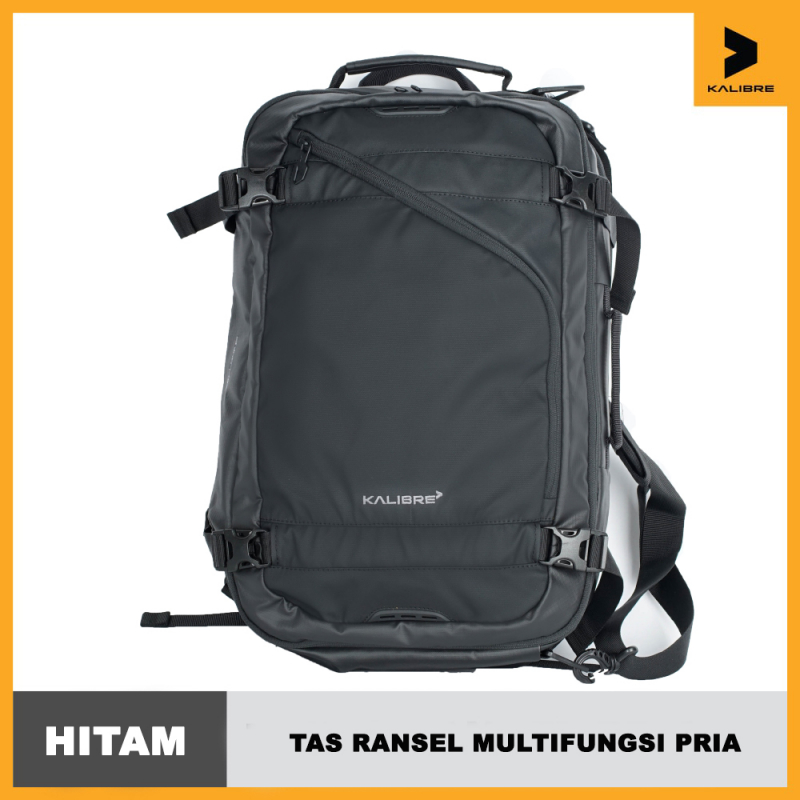 KALIBRE BACKPACK EXPLODIUS - TAS RANSEL PUNGGUNG SEMI KOPER 3 LOGIC 911686000 HITAM