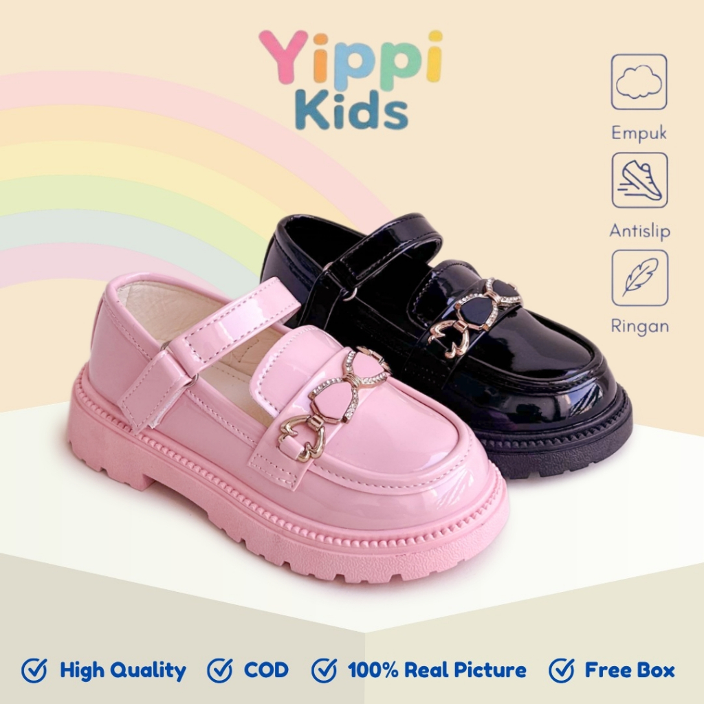 YIPPI KIDS - Sepatu Flat Shoes Anak Perempuan 25-36 Sepatu Pansus Anak Cewek 24248 Loafer Anak Cewek