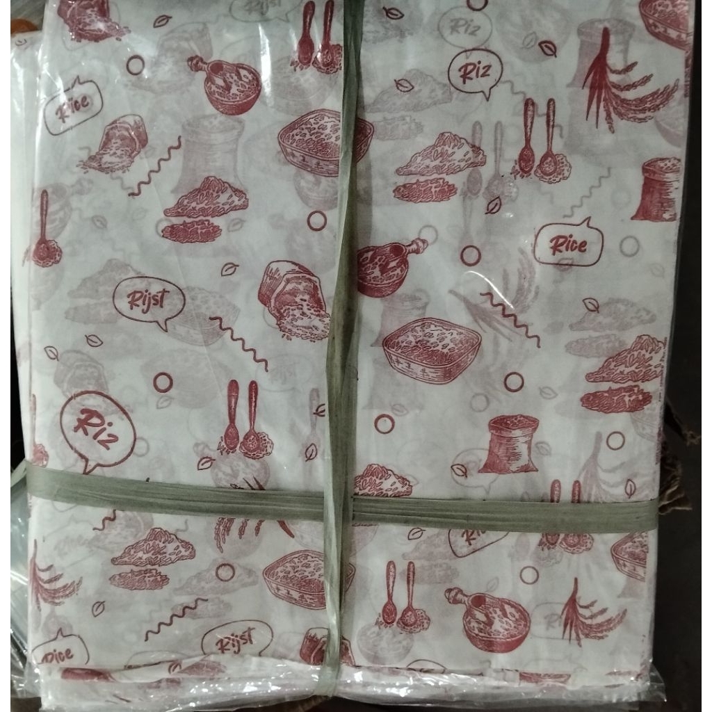 Kertas Nasi KFC Printing motif 1 karton 60 bungkus