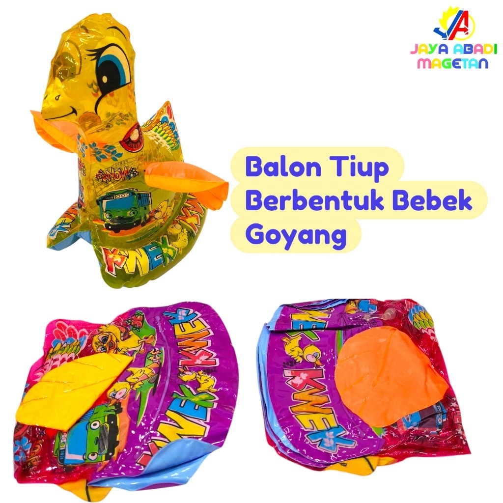 MAINAN BALON TIUP BERBENTUK BEBEK GOYANG