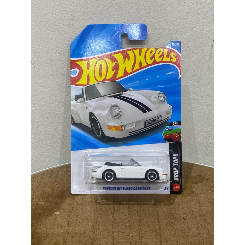 Hot Wheels Porsche 911 Turbo Carbiolet - Putih
