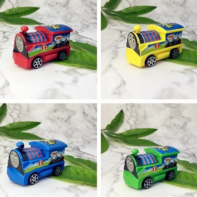 Topper Kue Kereta Thomazz Lucu - Mainan Mini Hiasan Cake Ulang Tahun Anak / Dekorasi Kue Kereta Thom