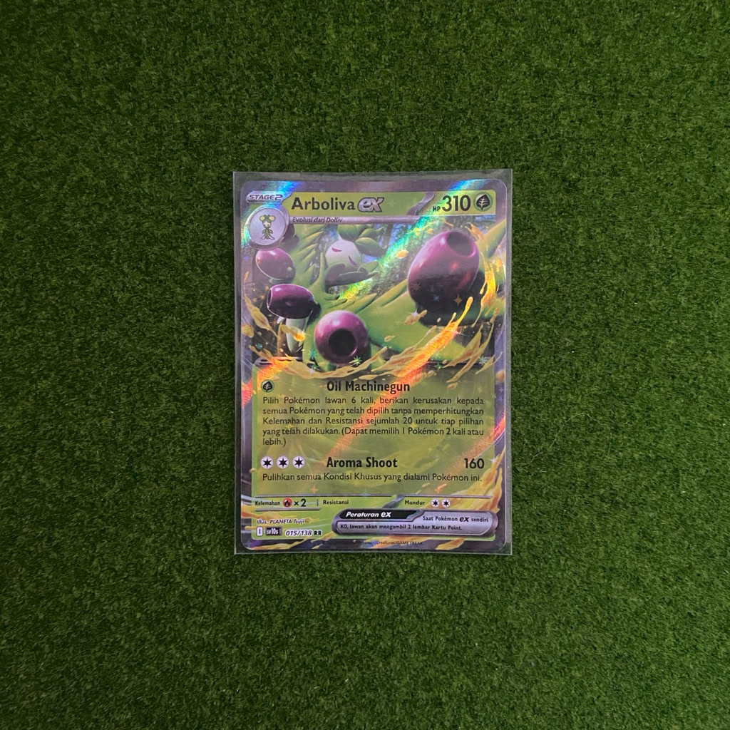 Arboliva EX RR 015/138 - Pokemon TCG Indonesia Kehadiran Juara (SV10s)