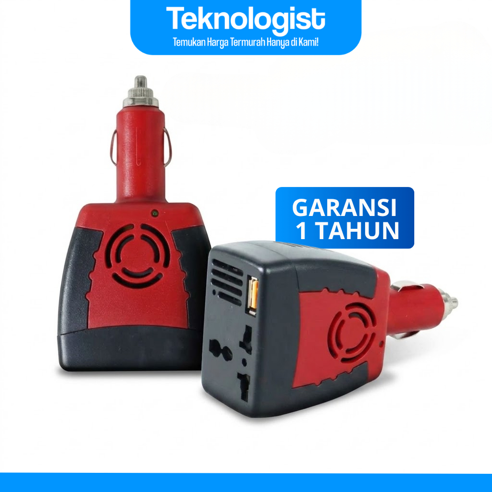 Taffware Power Inverter Mobil Car Mini DC 12 V to AC 220V 5V USB 150W