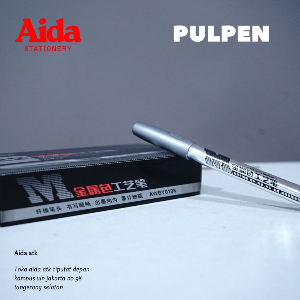 PULPEN TINTA EMAS DAN SILVER