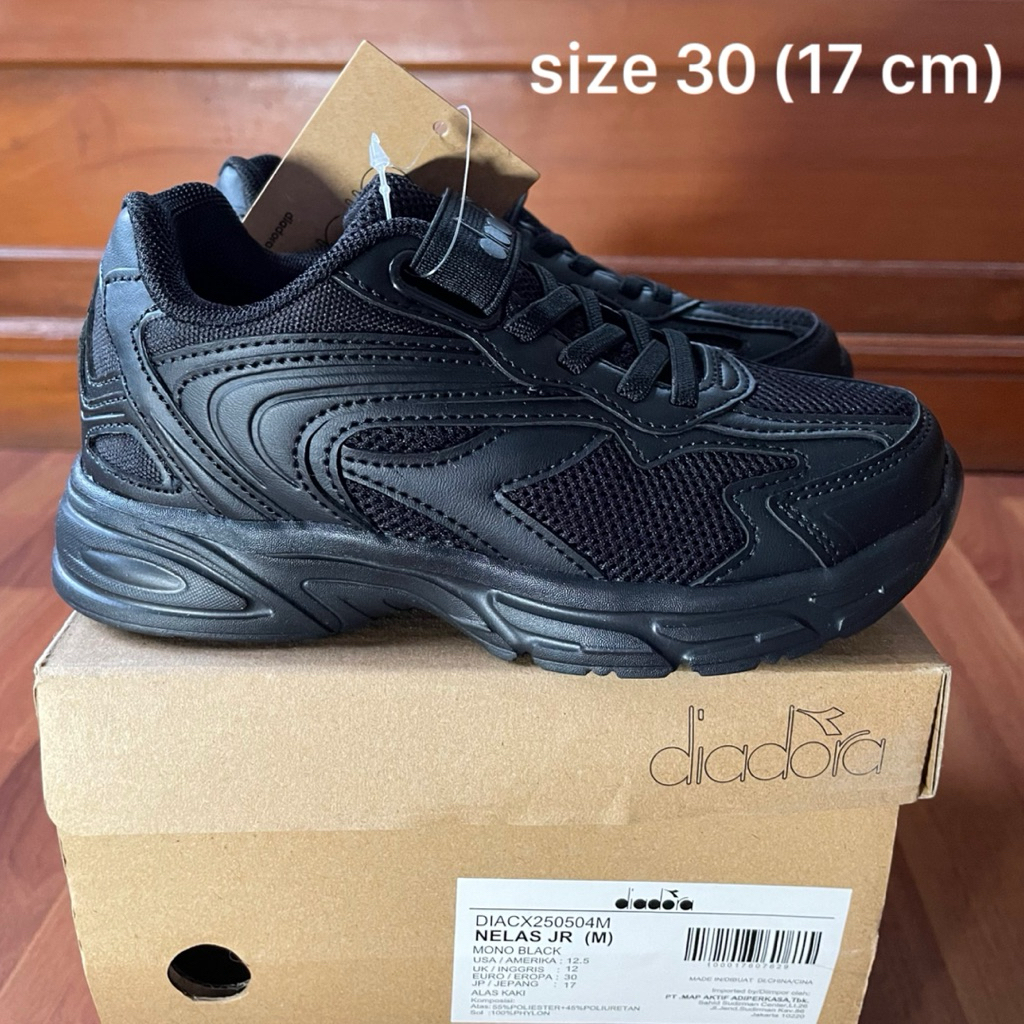 Diadora Nelas Jr Original PT MAP | Sepatu Anak Sekolah Cowok Cewek